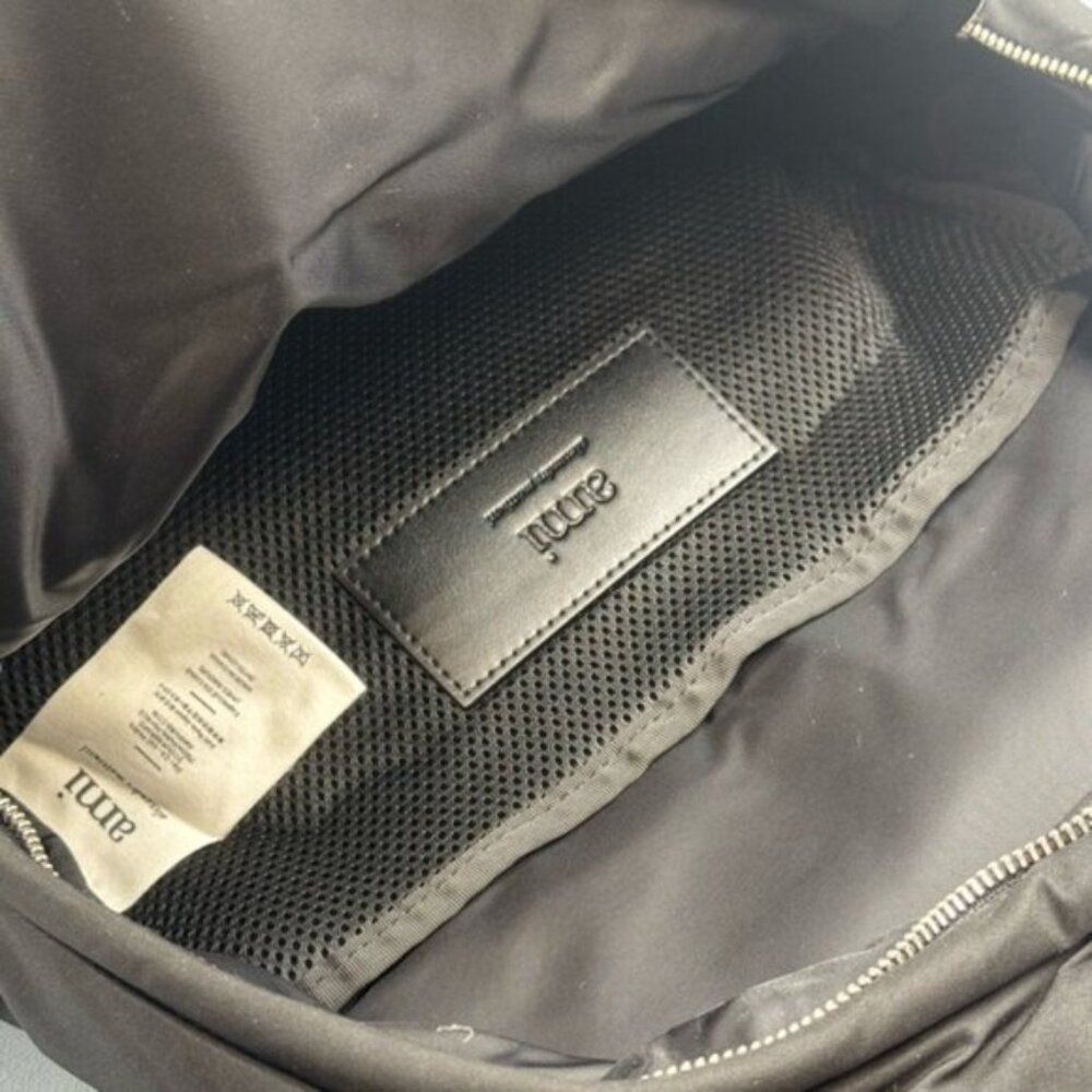 🆕 AMI PARIS 🧿 NWOT Black Ami De Coeur Nylon & Leather Backpack - Picture 14 of 16